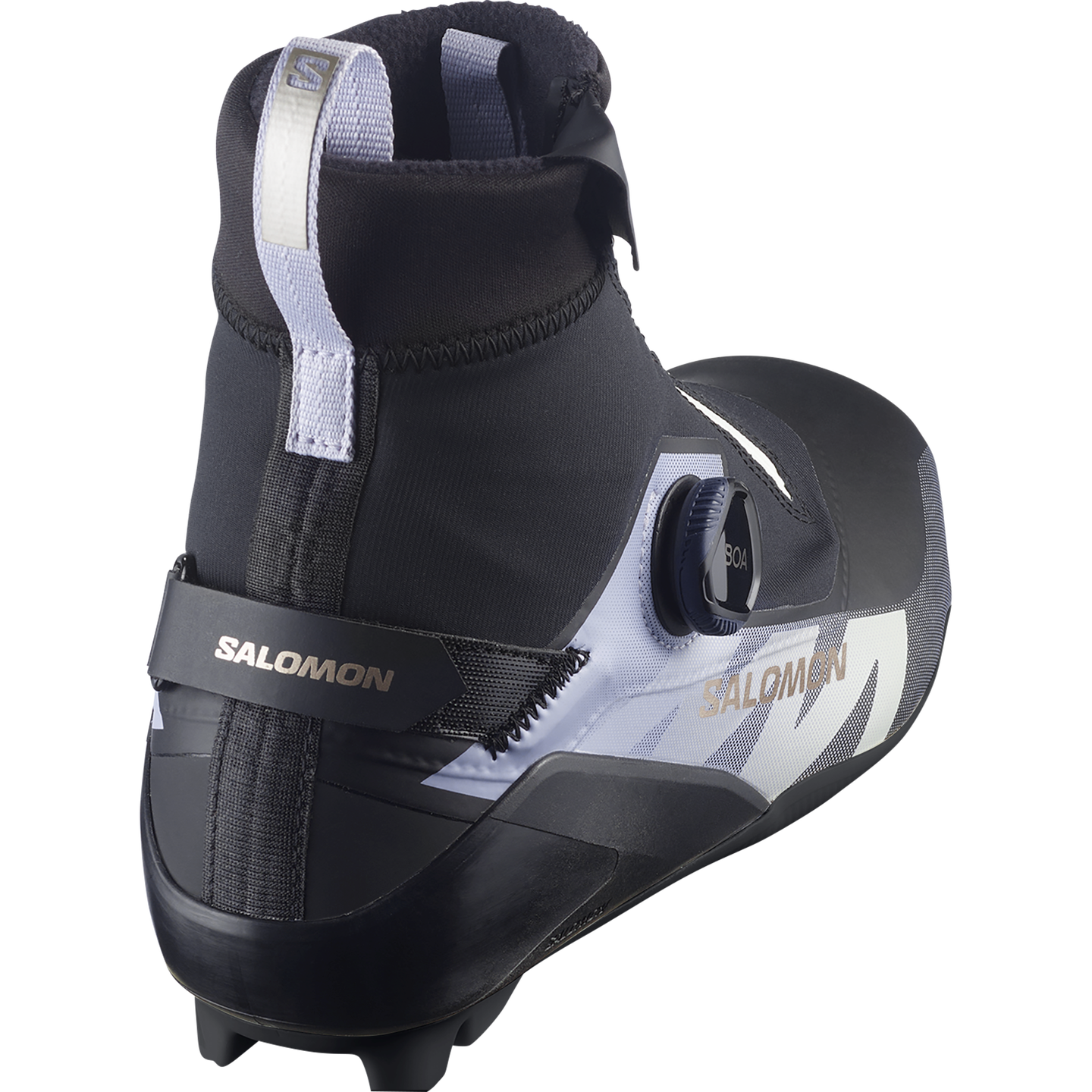 Женская обувь Salomon Equipe 10 Classic Boa, цвет: Чёрный / Небесно-голубой — фото 2