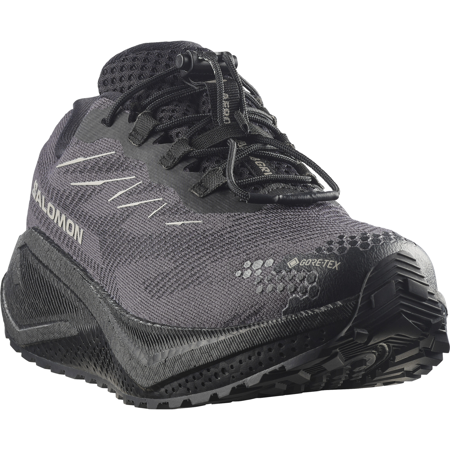 Женские кроссовки Salomon Aero Blaze 4 Grvl GORE-TEX, цвет: Чёрный / Paloma — фото 5