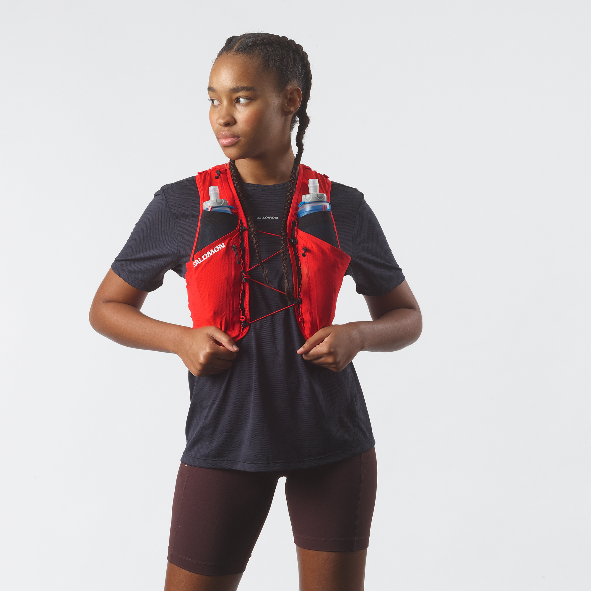 SALOMON SENSE PRO 6 Mサイズ SENSE PRO 6 SET Unisex Running Bag with flasks included