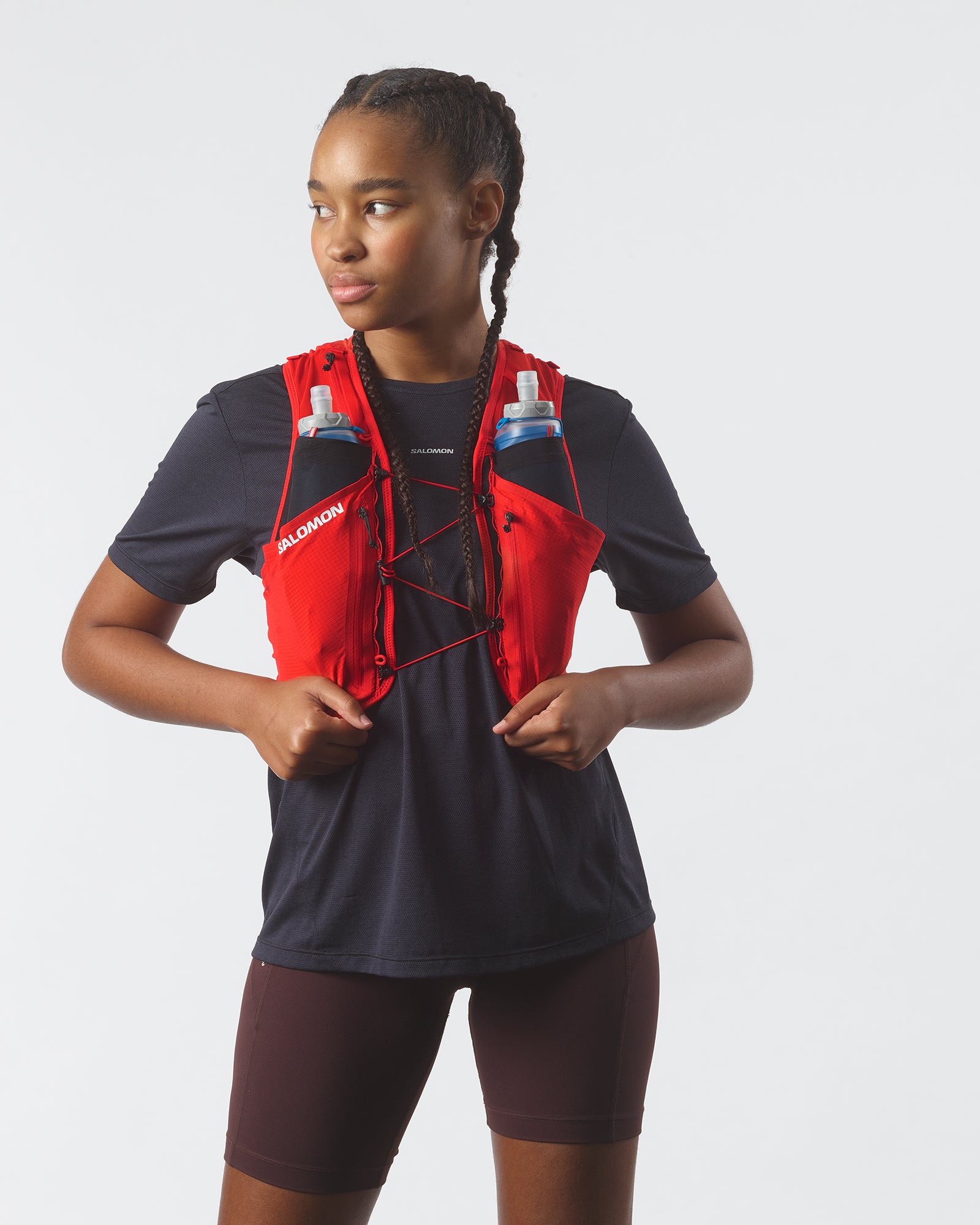 SENSE PRO Unisex Running Bag with flasks included Salomon