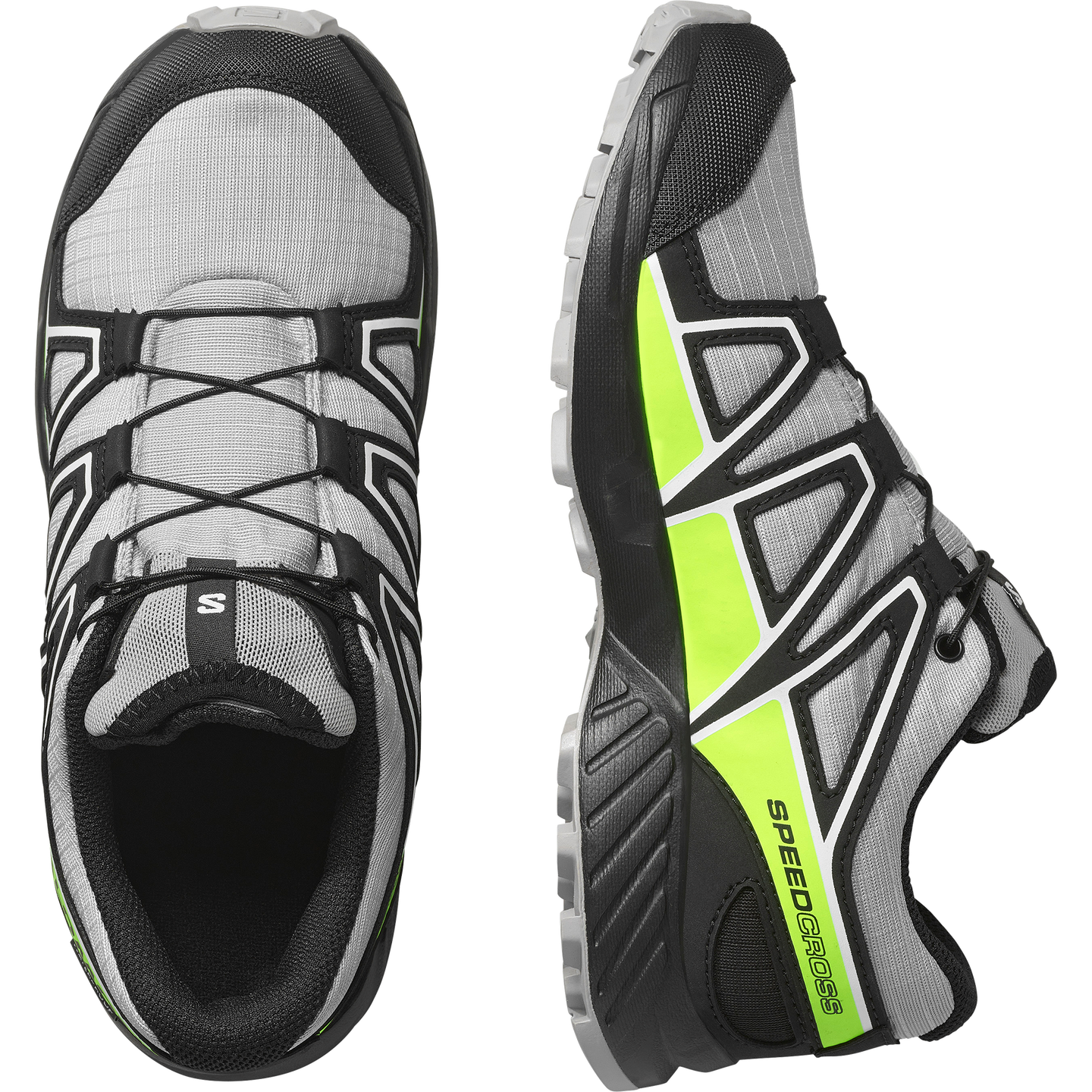 Детские кроссовки Salomon Speedcross Waterproof, цвет: Чёрный / Зелёный — фото 2