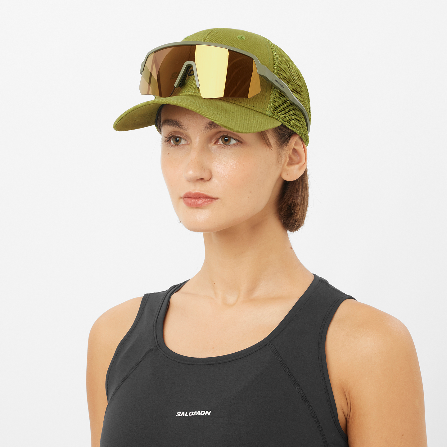 Кепка Salomon Logo Trucker, цвет: Cardamon Seed — фото 3