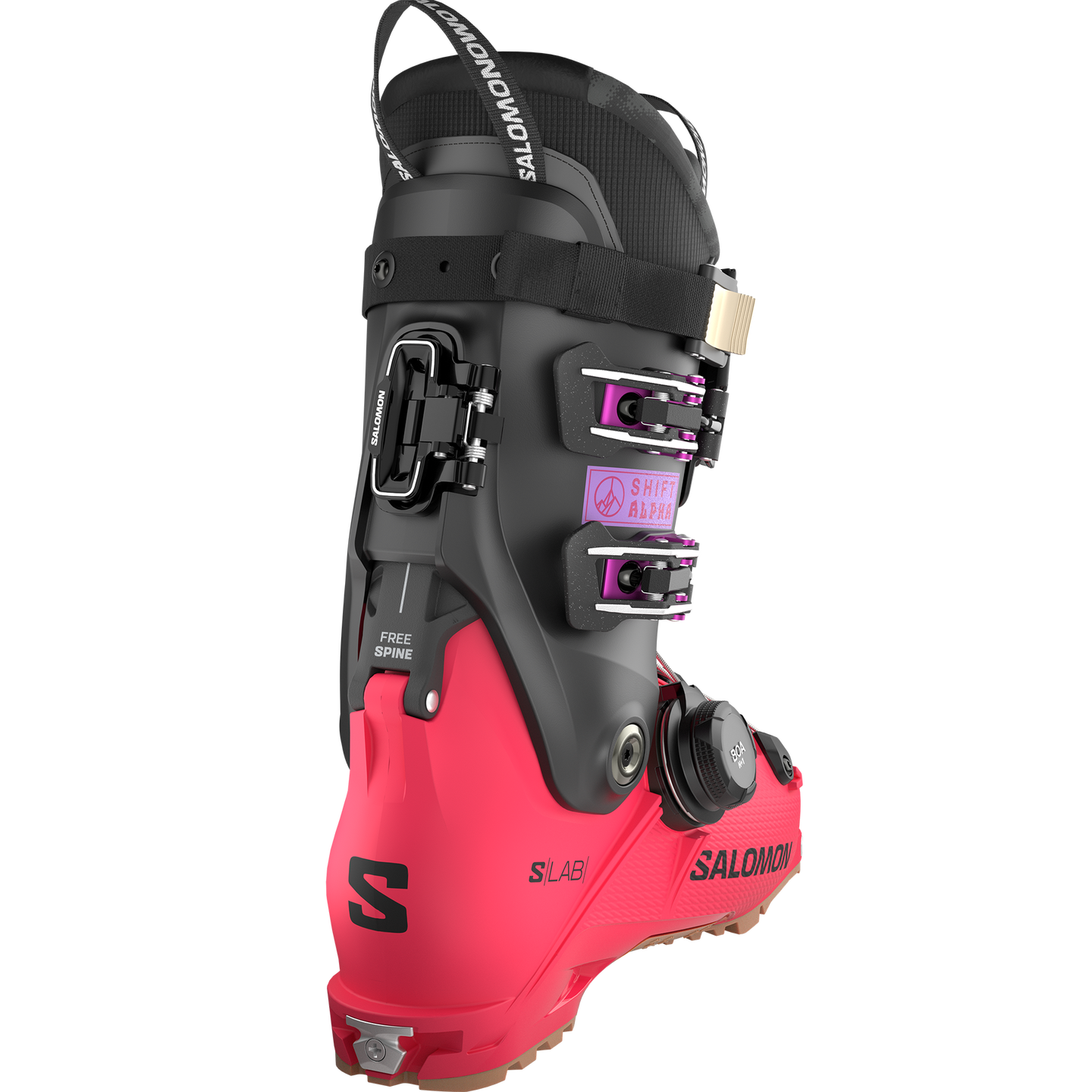 Ботинки Salomon S/LAB Shift Alpha Boa®, цвет: Малиновый / Чёрный — фото 2