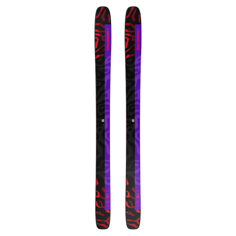 Лыжи Salomon S/LAB QST X, цвет: Чёрный / Красный