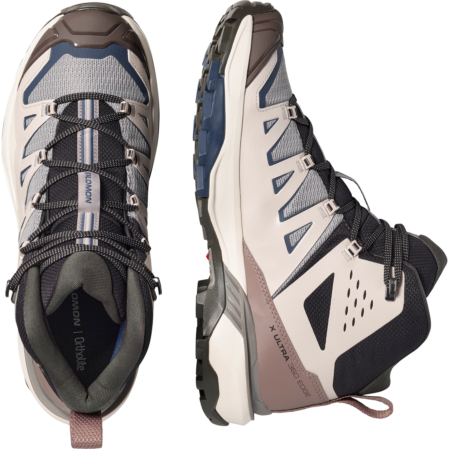 Обувь Salomon X Ultra 360 Edge MID GORE-TEX, цвет: Серебряный облачный — фото 2