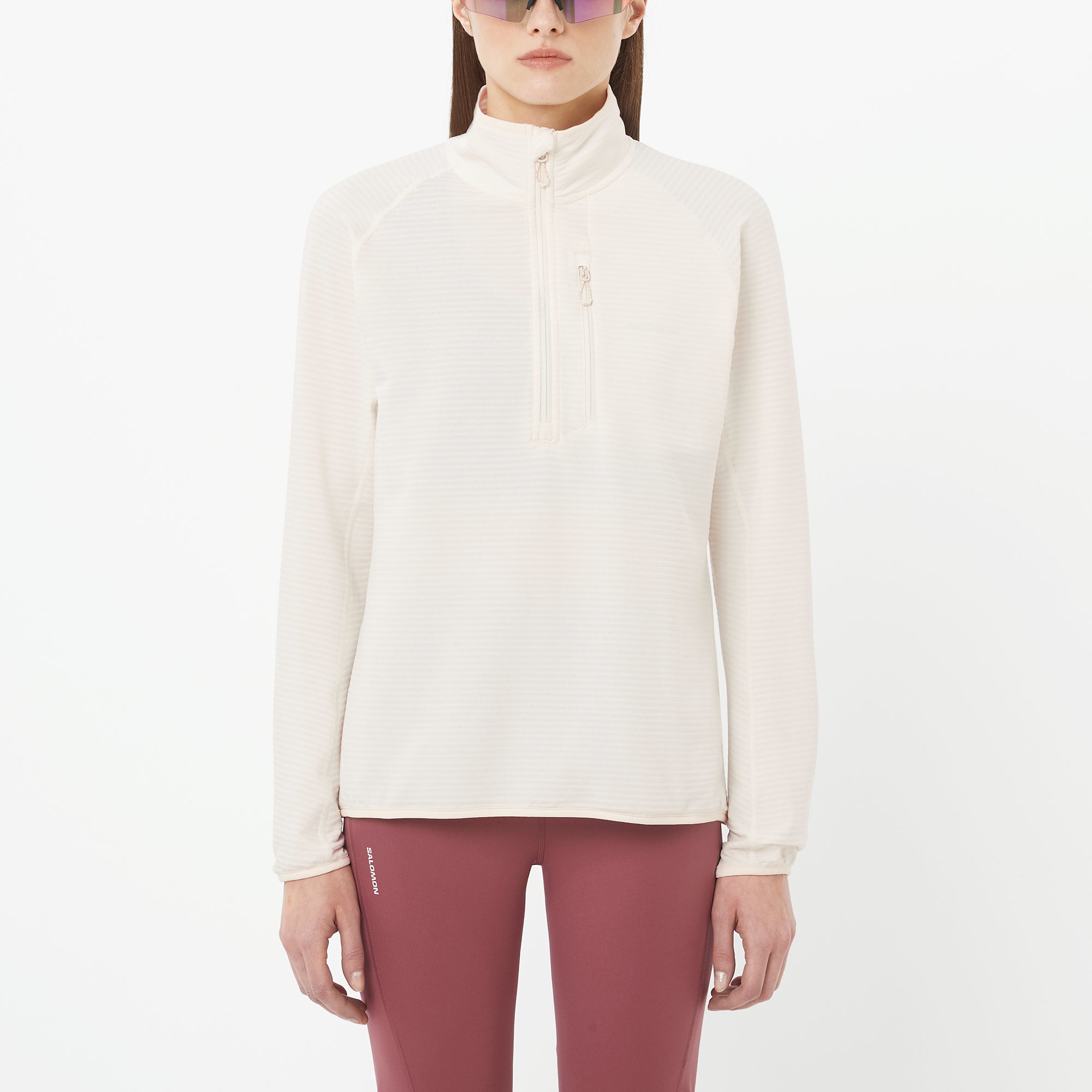 Immagine principale del prodotto ESSENTIAL LIGHTWARM - Strato intermedio con mezza zip da donna