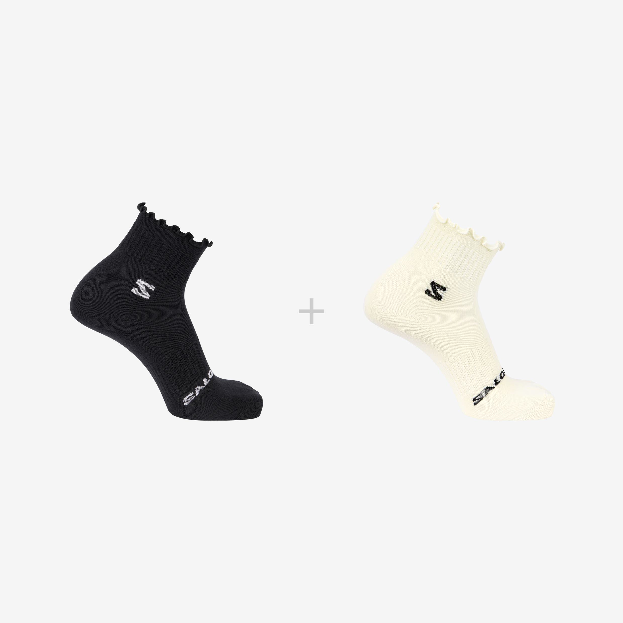 RUFFLE CREW 2-PACK Black | Salomon RUFFLE CREW 2-PACK Black | Salomon