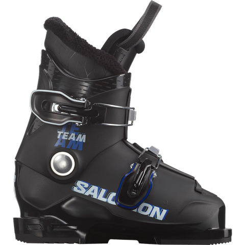 Детские горнолыжные ботинки Salomon Team T2, цвет: Чёрный / Синий