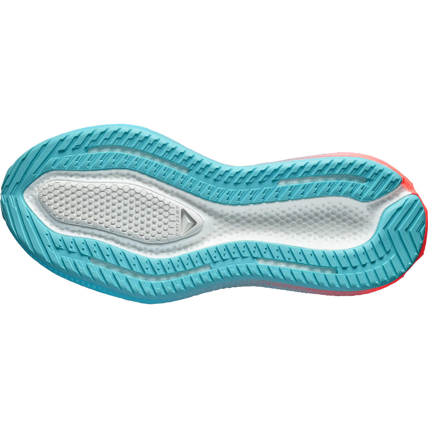 Женские кроссовки Salomon Aero Glide 4 Gradient, цвет: Серый фиолетовый / Чёрный — фото 7