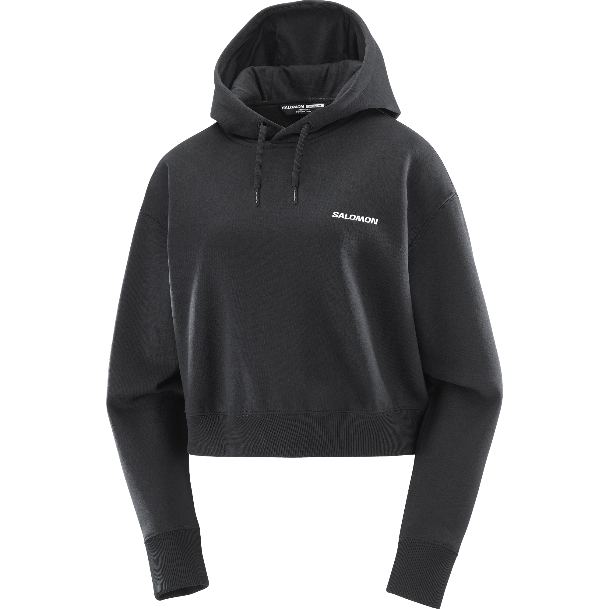 SHORT HOODIE Black | Salomon