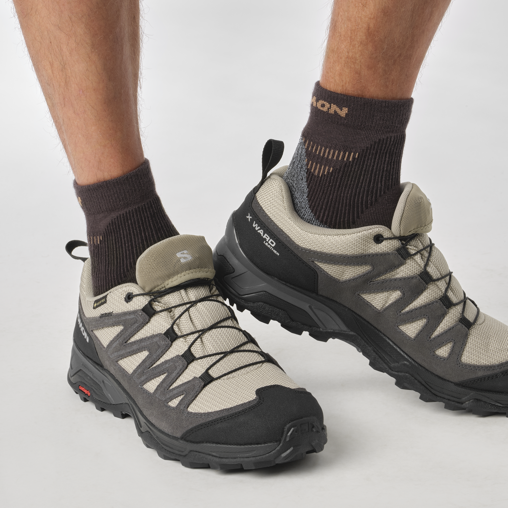 X WARD Leather GORE-TEX Hiking & backpacking shoes - Men | Salomon