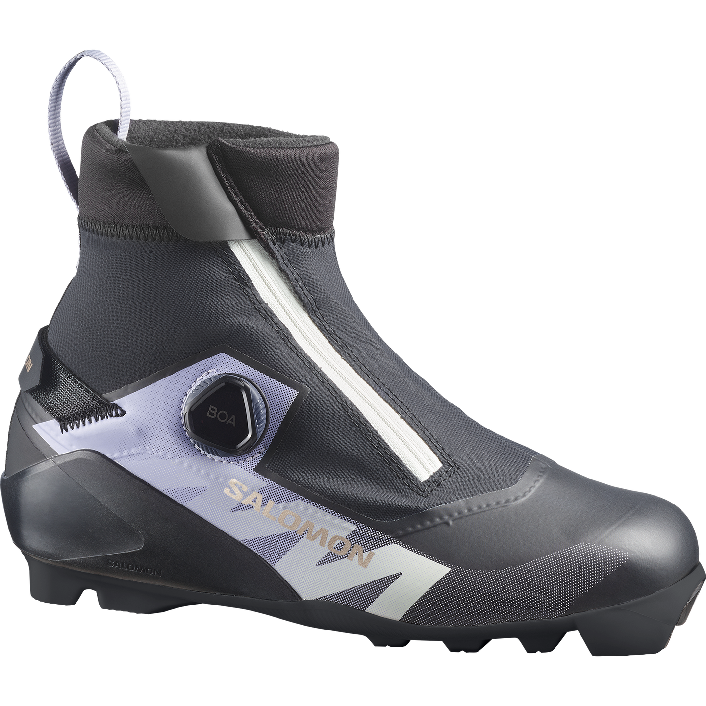 Женская обувь Salomon Equipe 10 Classic Boa, цвет: Чёрный / Небесно-голубой