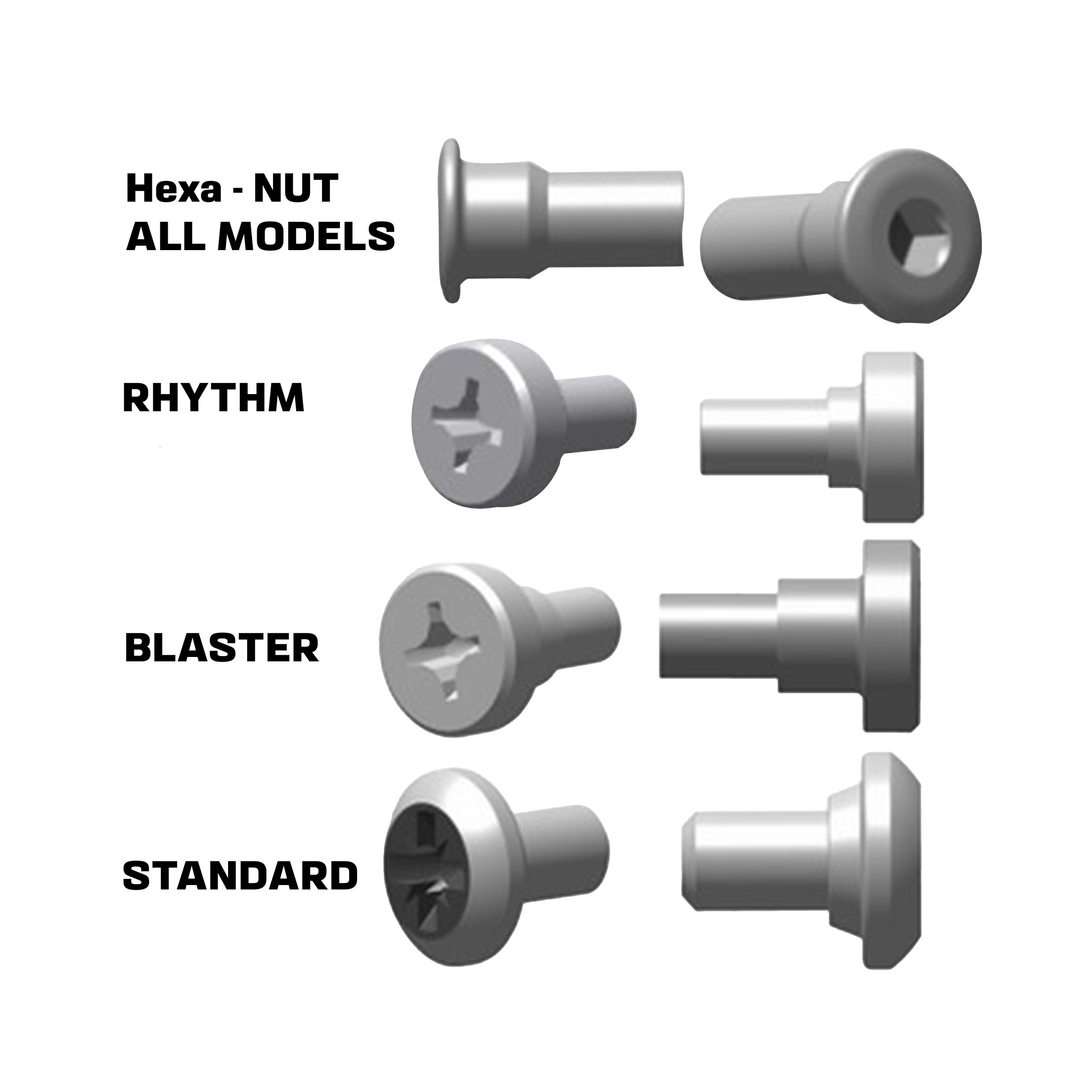 Main product image of HIBACK & STRAP HARDWARE FROM22 - Snowboard Binding Spare Parts - Parts - Unisex