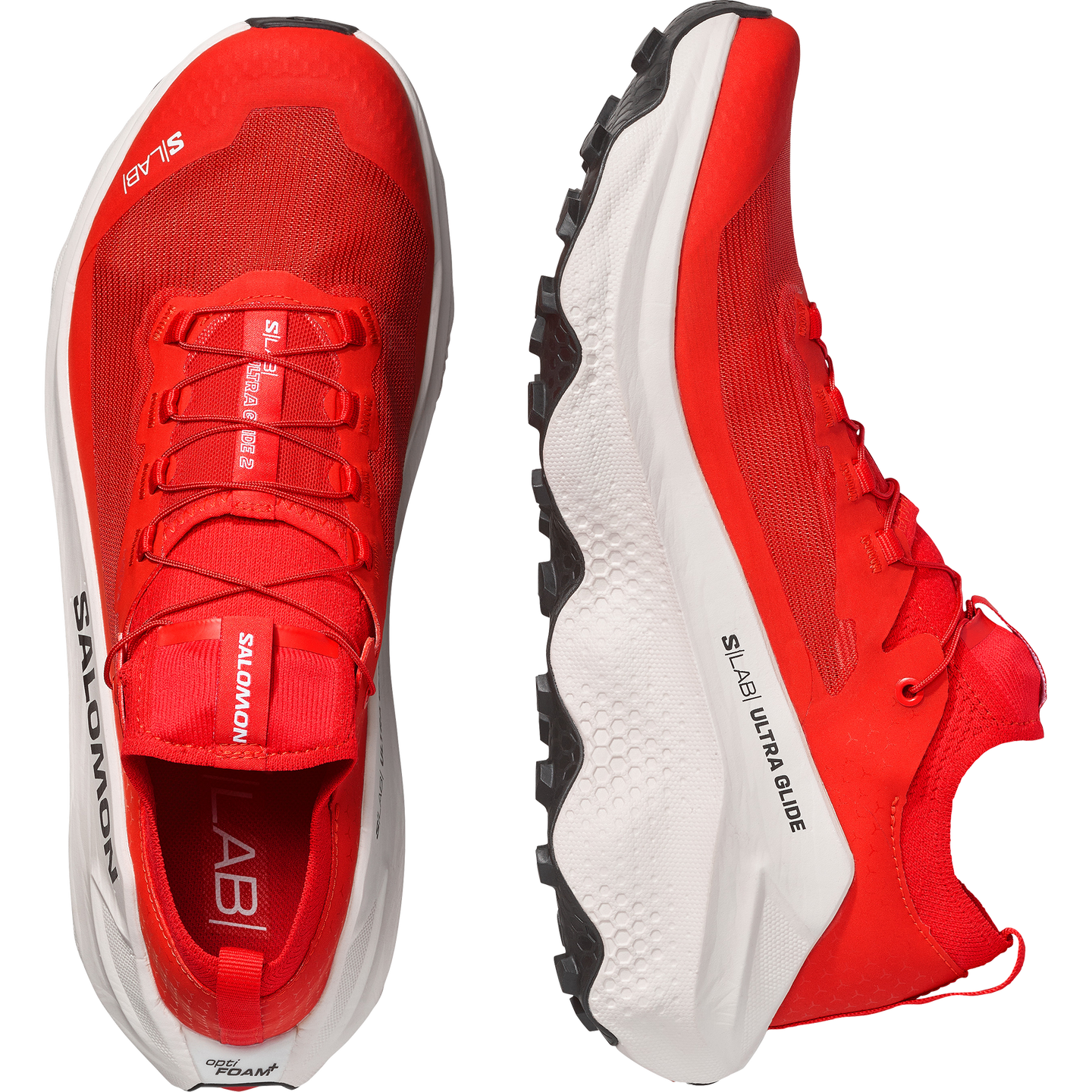 Кроссовки Salomon S/LAB Ultra Glide 2, цвет: Красный / Ванильный ледяной — фото 2