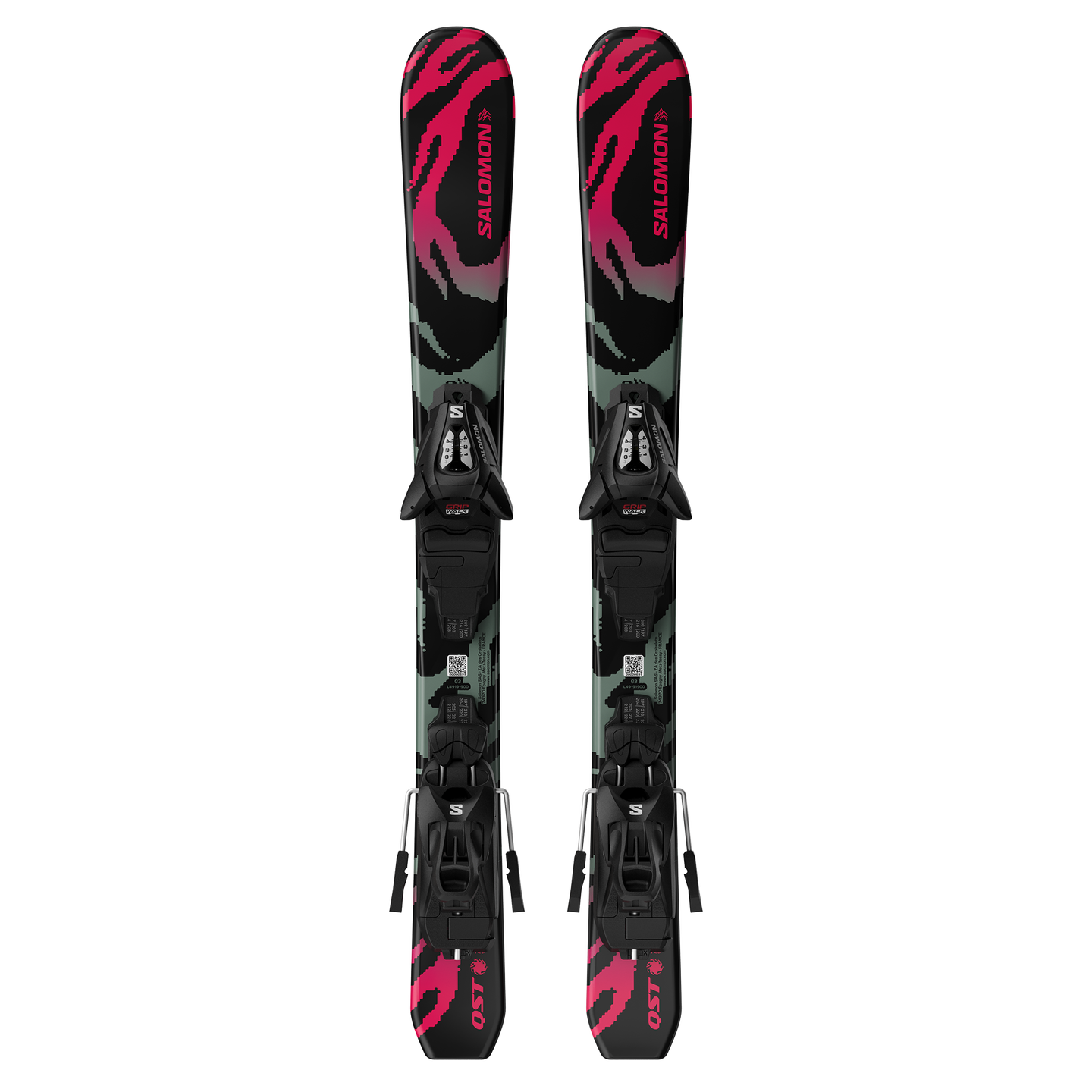 Лыжи Salomon Qst Black XS (and C5), цвет: Чёрный / Неоновый — фото 1