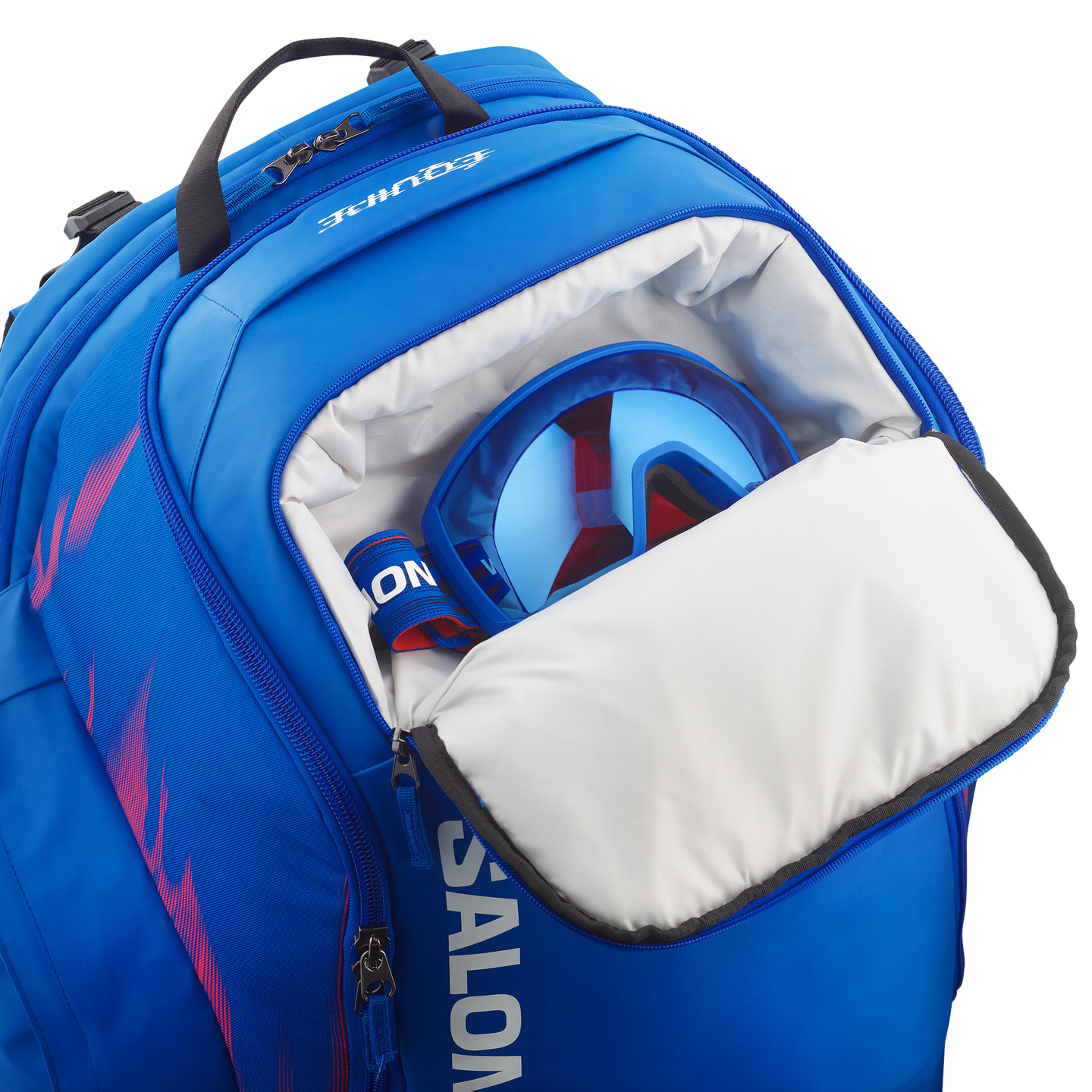 Сумка Salomon GO TO Snow 90, цвет: Синий / Красный — фото 3