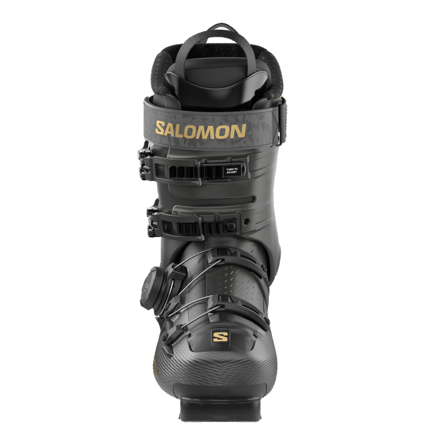 Женские горнолыжные ботинки Salomon S/Pro Supra S Boa 95, цвет: Чёрный / Золотой — фото 4