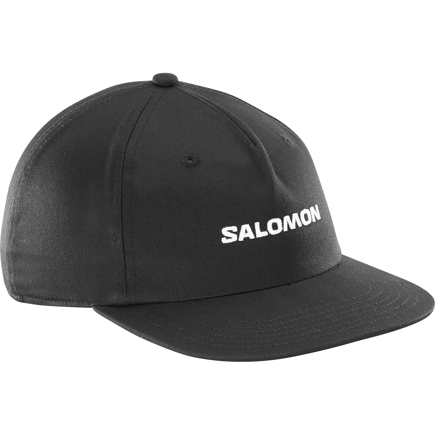 Кепка Salomon Logo Flat, цвет: Глубокий чёрный — фото 1