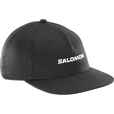 Кепка Salomon Logo Flat, цвет: Глубокий чёрный