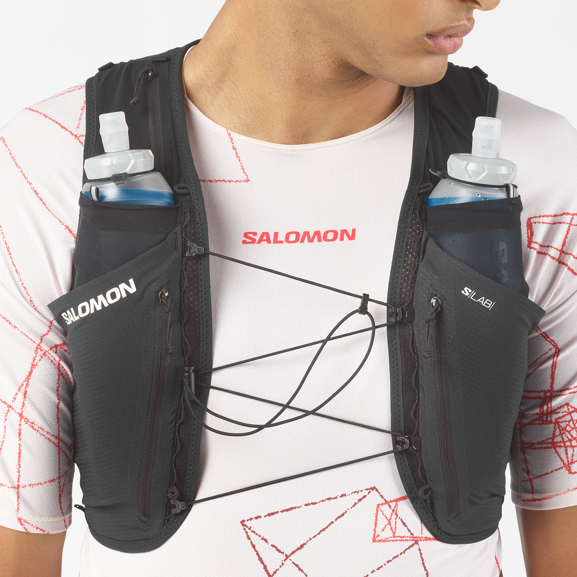 S/LAB SENSE 6 Unisex Running Bag with flasks included | Salomon