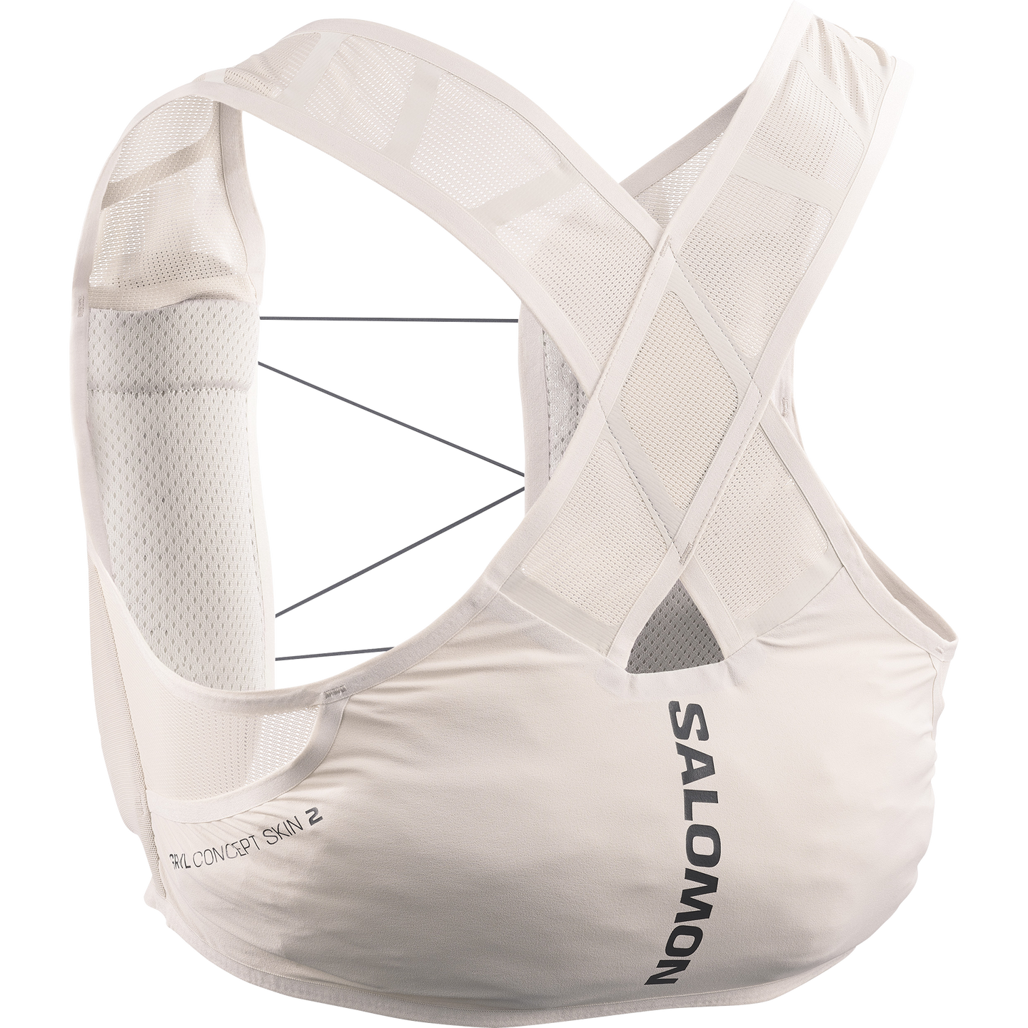 Беговой жилет Salomon Gravel Skin 2, цвет: Серебряный облачный — фото 7