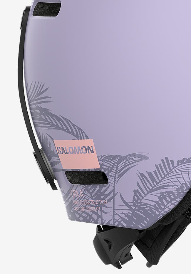 salomon girls ski helmet purple QST Lumen 98 Skis Designed for young shredders looking for protection without much bulk ORKA Helmets - All-Mountain/On-Piste -