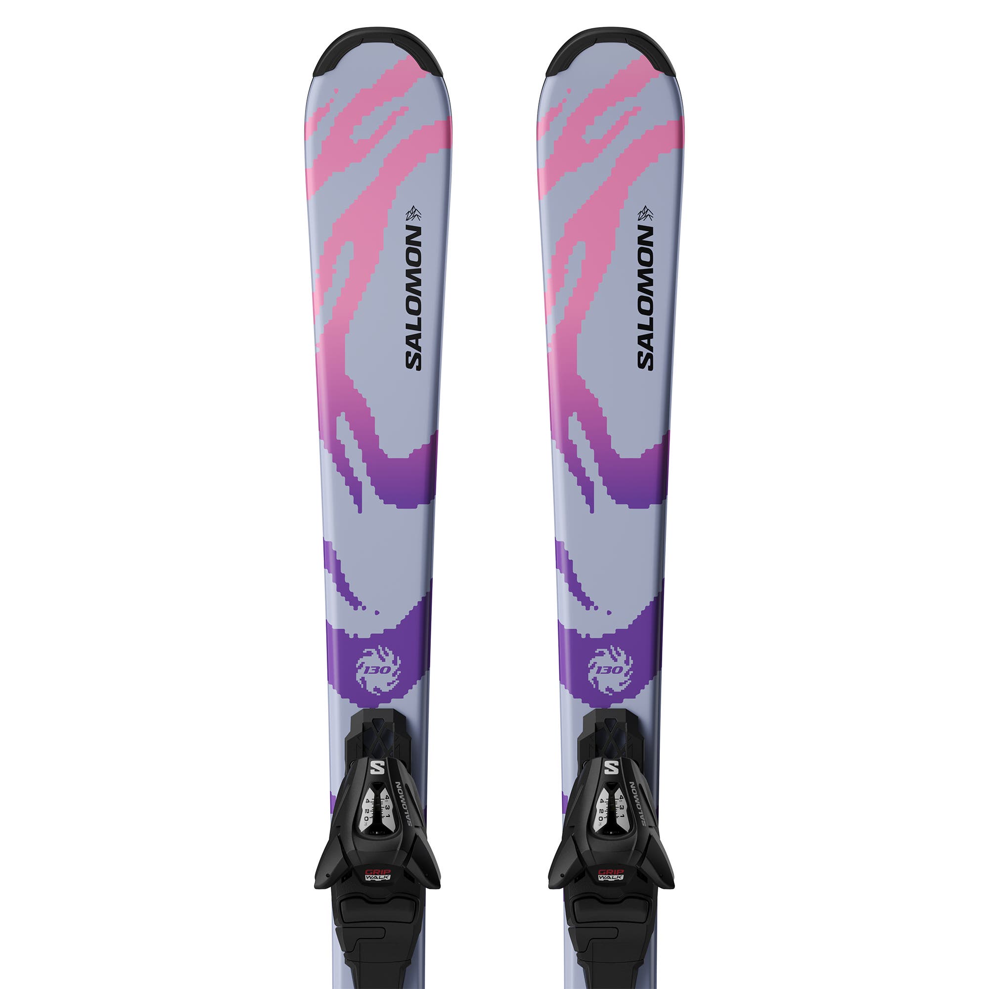 salomon girls skis pink Lux Jr S + C5 GW Bindings - Kids' 2026 reinforced with cork in the tip and tail Kid's Skis | Salomon