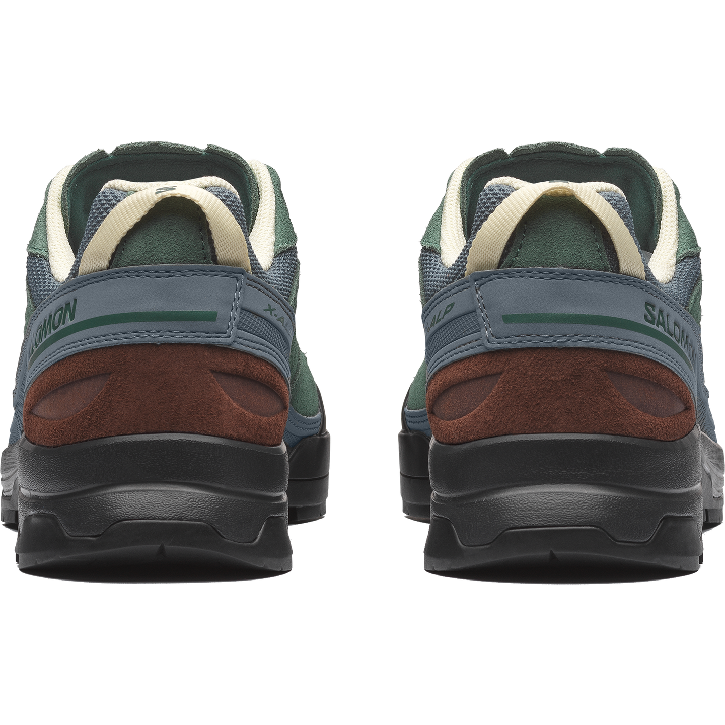 Кроссовки Salomon X-ALP Leather, цвет: Зелёный / Чёрный — фото 4