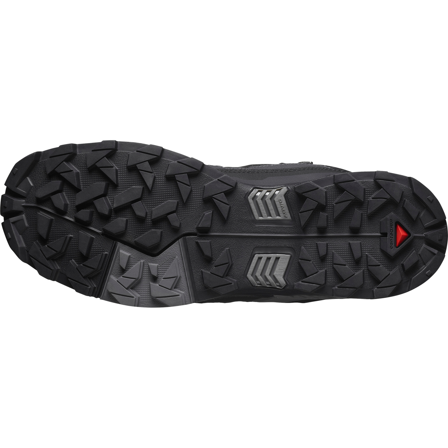 Обувь Salomon X Ultra 5 MID Wide GORE-TEX, цвет: Чёрный / Асфальтовый — фото 6