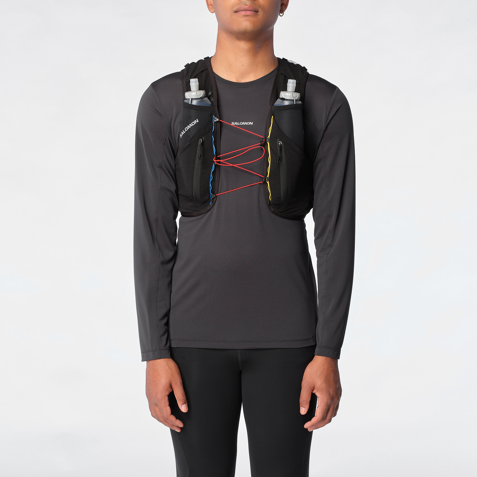 ADV SKIN 12 RACE FLAG Unisex Running Vest with flasks included