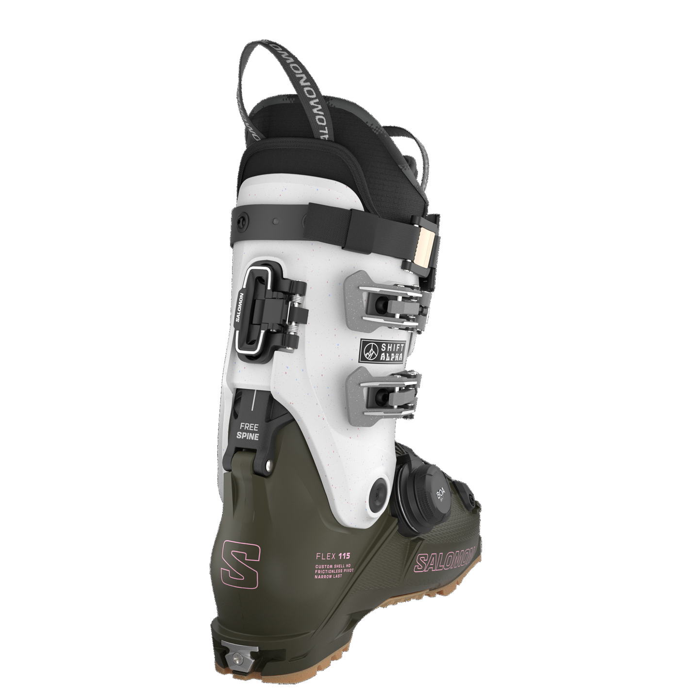 Женские горнолыжные ботинки Salomon Shift Alpha Boa® 115, цвет: Фиолетовый / Серый — фото 2