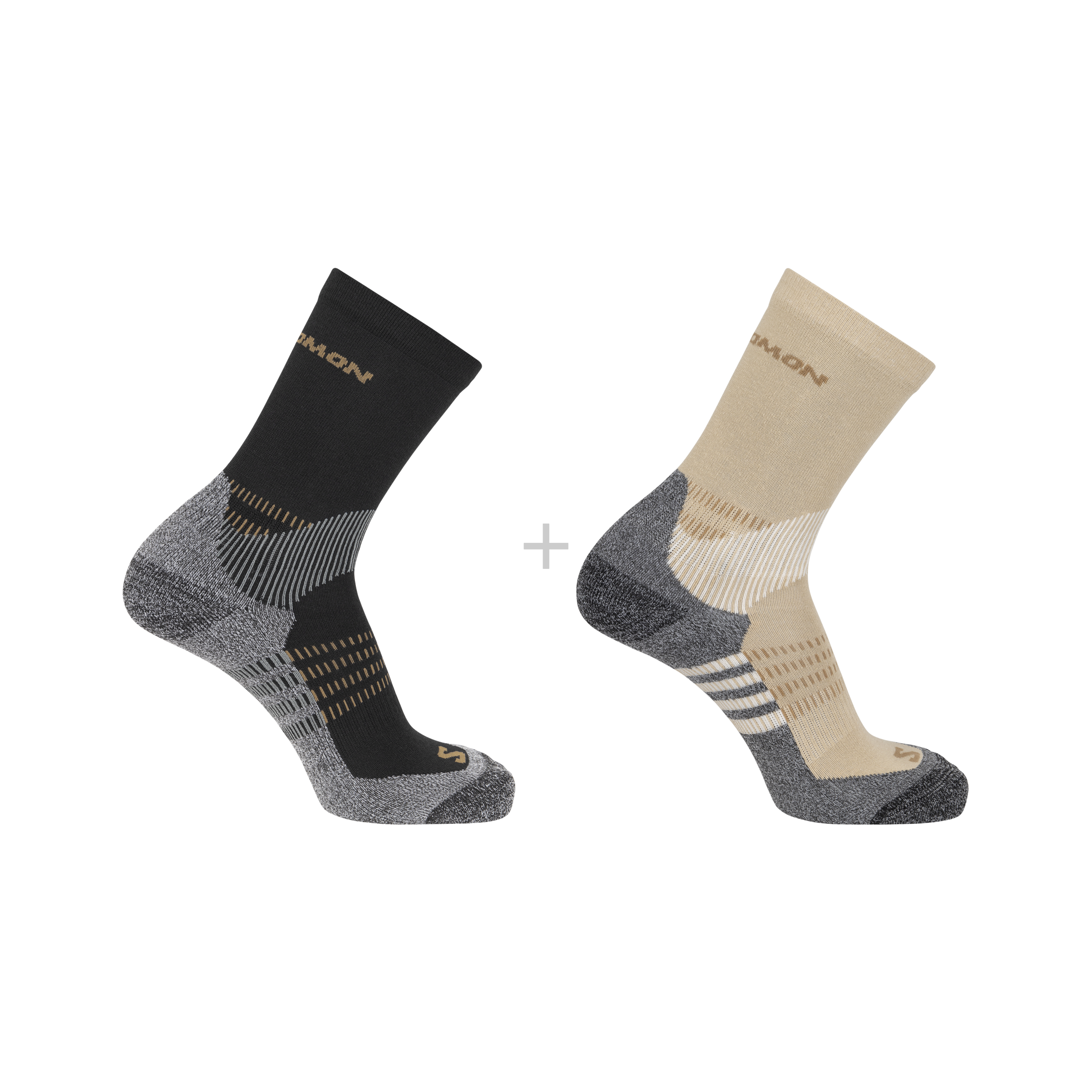 X ULTRA ACCESS CREW 2-PACK Brown | Salomon