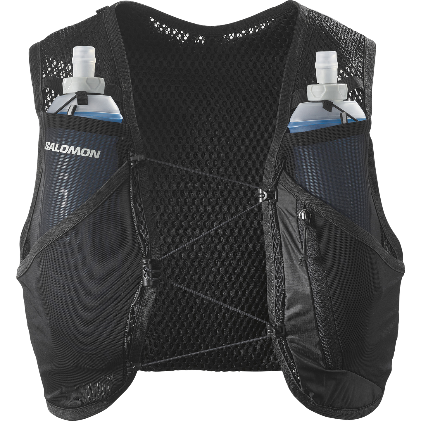 Женский беговой рюкзак Salomon Active Skin 4, цвет: Чёрный / Металлический — фото 9