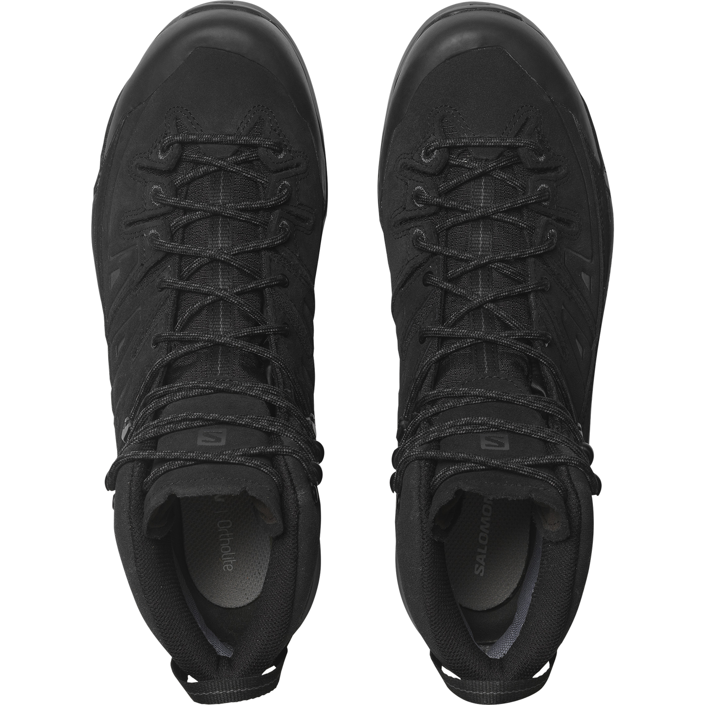 Обувь Salomon X-ALP MID Leather GORE-TEX, цвет: Чёрный / Асфальтовый — фото 2