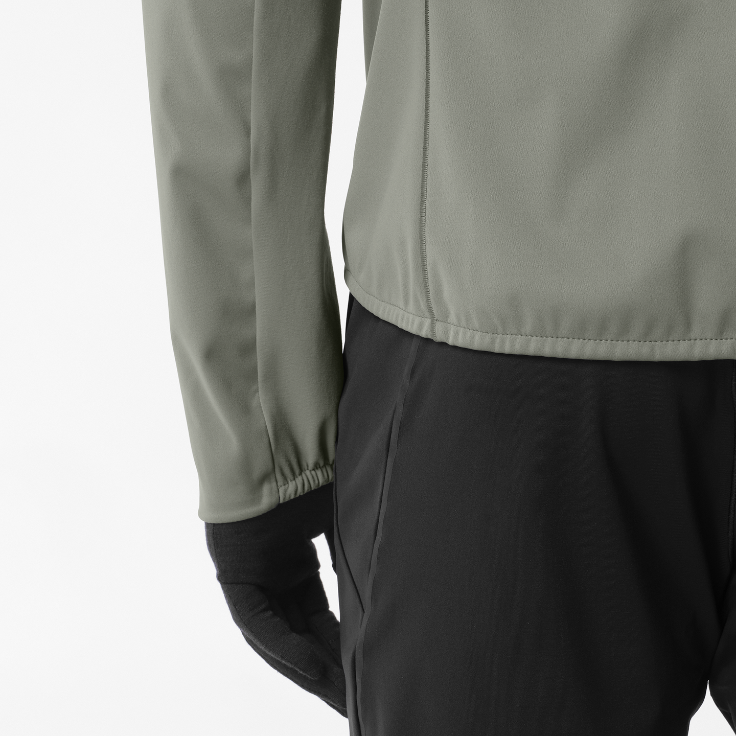 Мужские куртки Salomon Sense Aero Softshell, цвет: Серый — фото 4