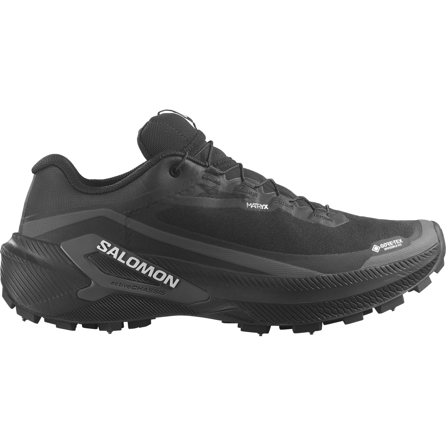 Кроссовки Salomon Genesis 2 GORE-TEX Spike, цвет: Чёрный / Белый — фото 1