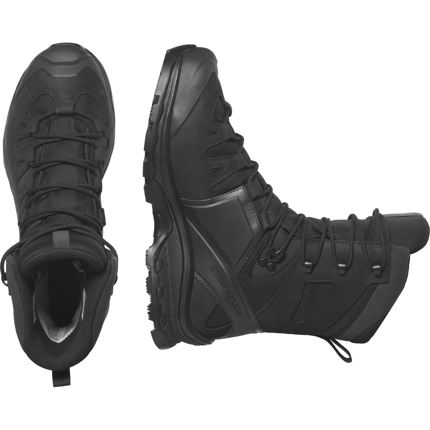 Обувь Salomon Quest 4D Forces 2 High GORE-TEX EN, цвет: Чёрный — фото 2