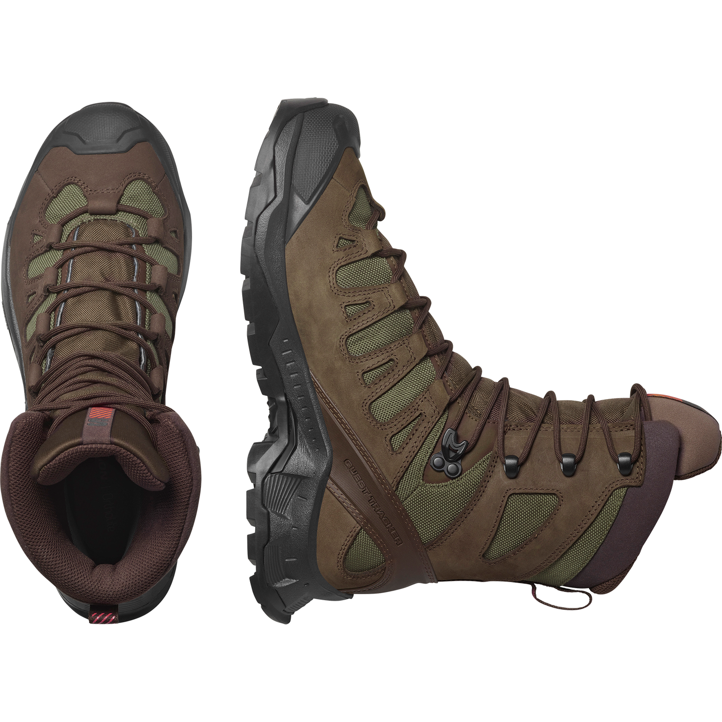 Сумка Salomon Quest Tracker High GORE-TEX, цвет: Земляной коричневый / Зелёный — фото 2