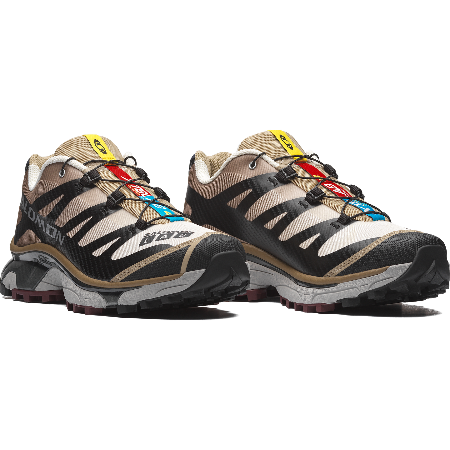 Кроссовки Salomon XT-4 OG, цвет: Чёрный / Пустынный рыжевато-коричневый — фото 3