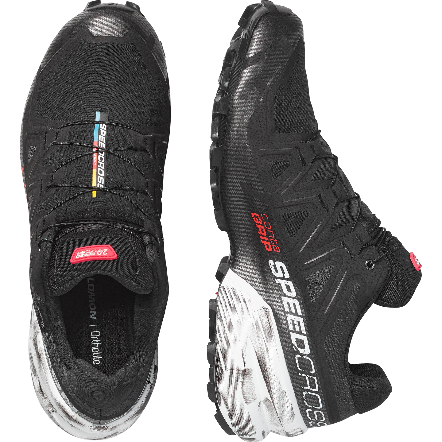 Кроссовки Salomon Speedcross 6 GORE-TEX 20 Years, цвет: Чёрный / Белый — фото 2