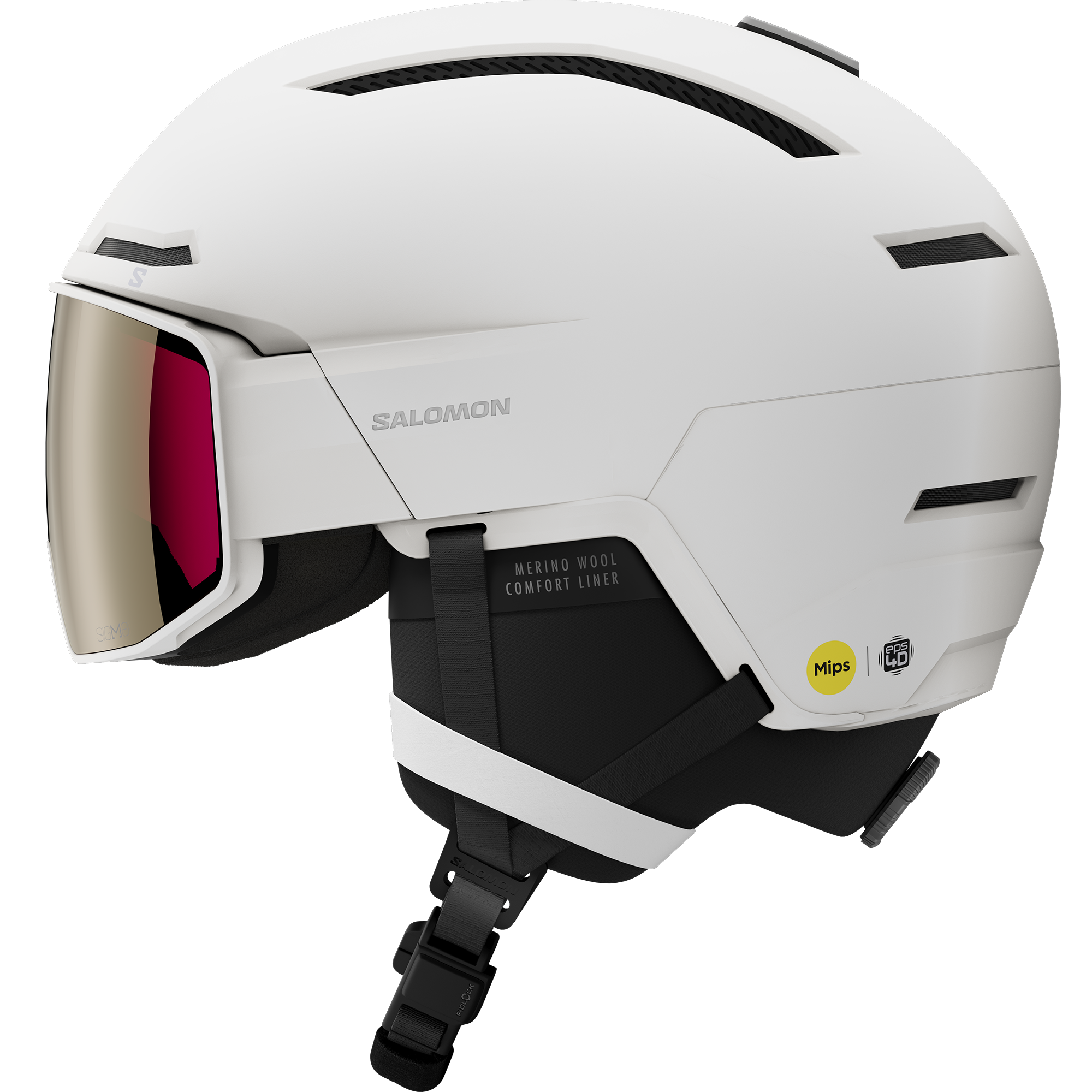 Salomon MIPS対応ホワイトヘルメット DRIVER PRIME SIGMA PLUS MIPS White | Salomon