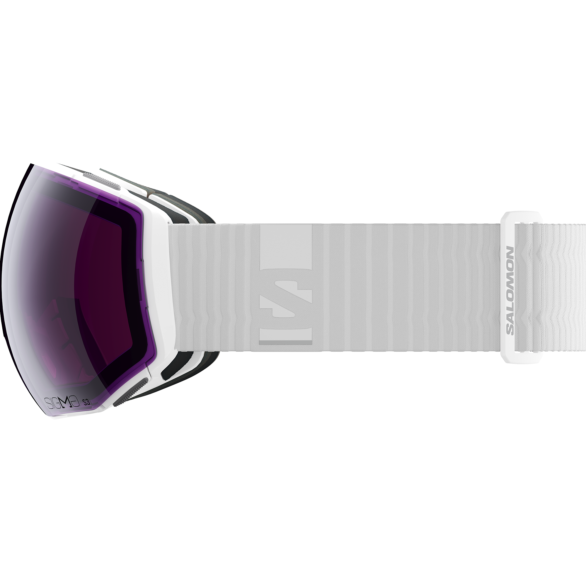 スキー・スノーボードアクセサリー FLOW MINI WHITE PHOTOCHROMIC LENS PURPLE Smith Optics Squad Unisex Snow Winter Goggle - White Vapor