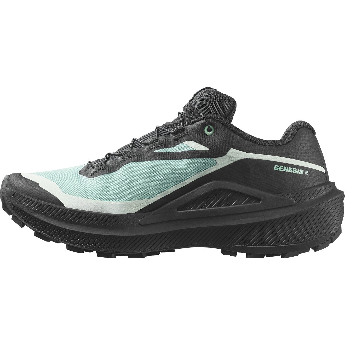 Женские кроссовки Salomon Genesis 2 GORE-TEX, цвет: Чёрный / Аквамариновый — фото 3