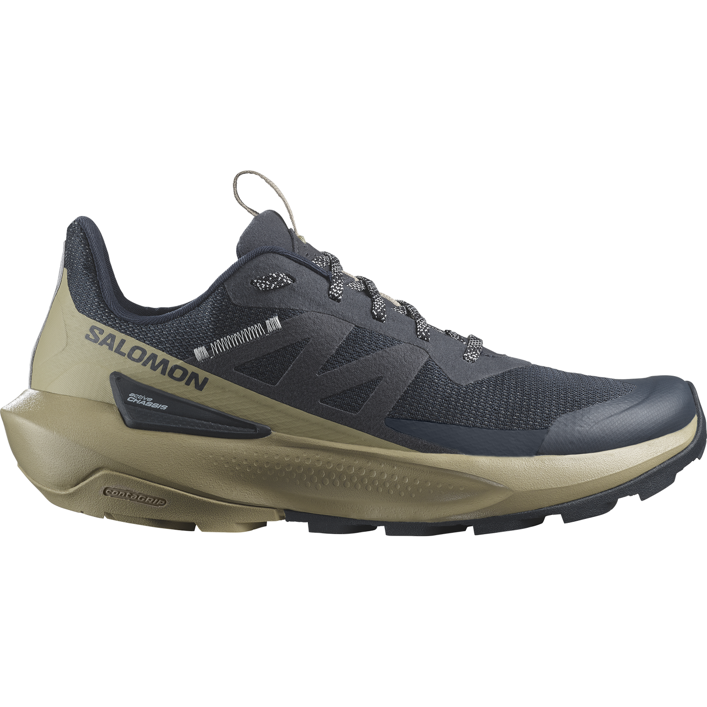 Обувь Salomon Elixir Activ, цвет: Карбоновый / Сланцевый зелёный — фото 1