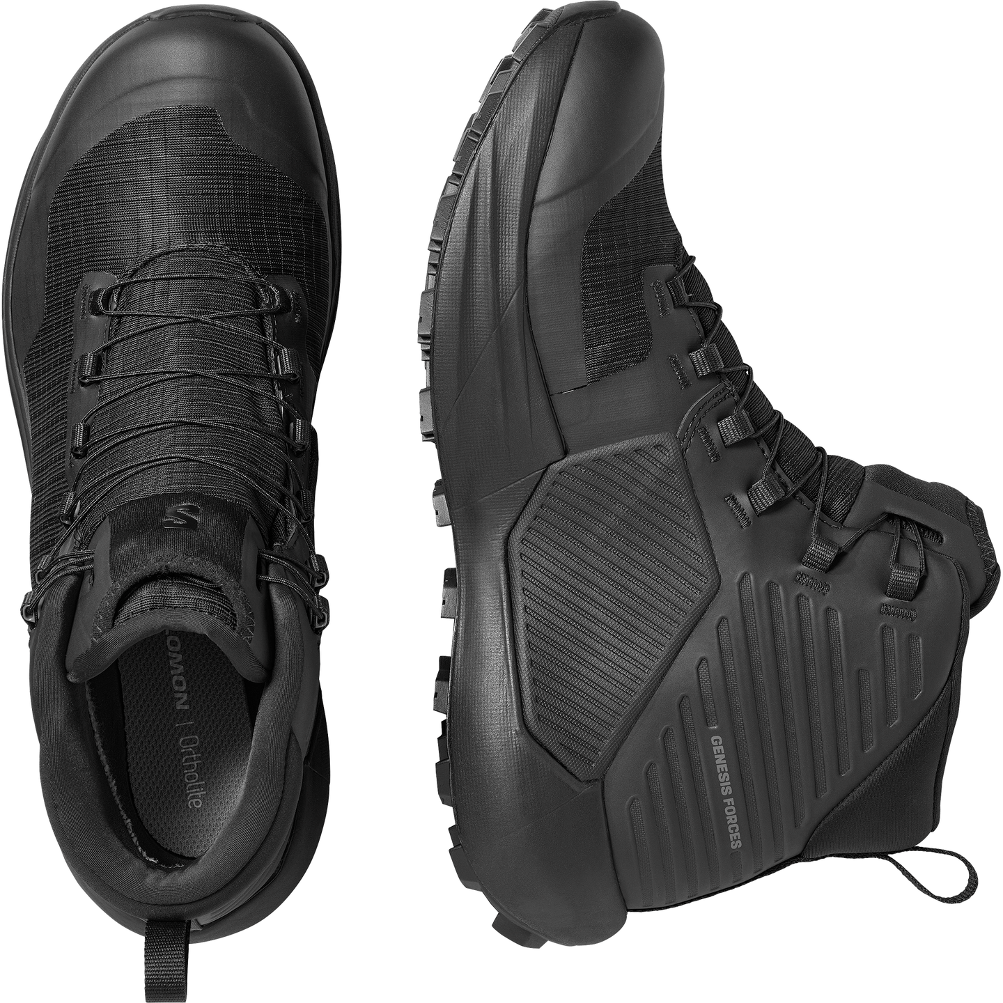 Кроссовки Salomon Genesis Forces GTX, цвет: Чёрный — фото 2
