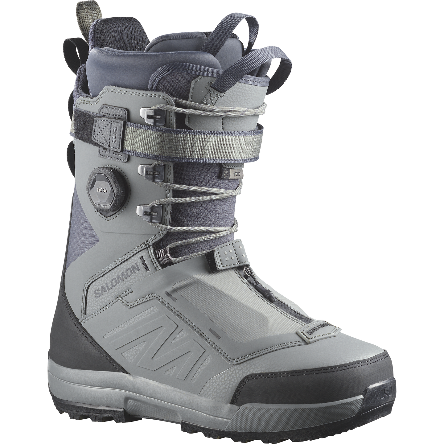 Salomon Echo Lace SJ BOA®, цвет: Серый / Эбеновый — фото 1