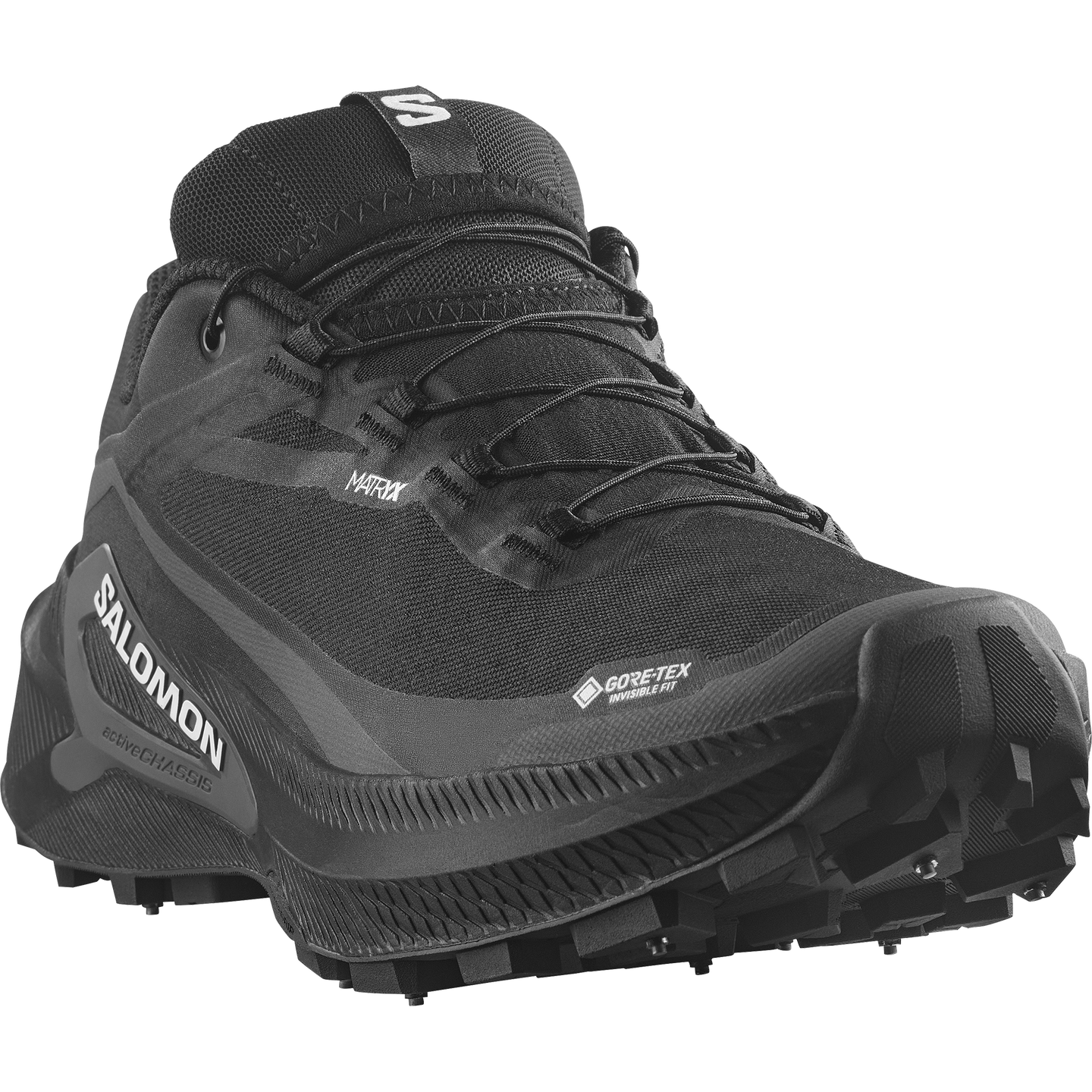 Кроссовки Salomon Genesis 2 GORE-TEX Spike, цвет: Чёрный / Белый — фото 5
