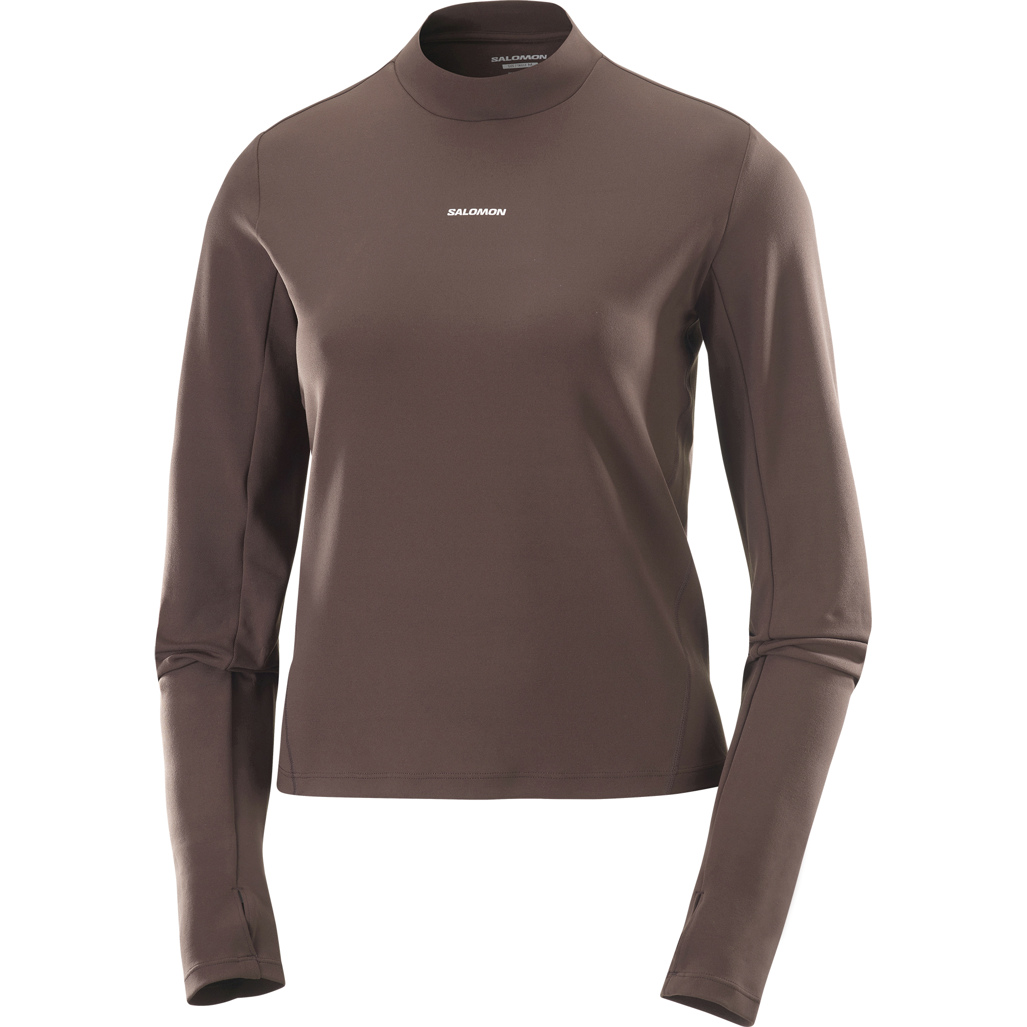 陸上用シャツ SALOMON SHAKEOUT BLISS- Cofee Bean /S SHAKEout BLISS Women's Long Sleeve T-Shirt | Salomon