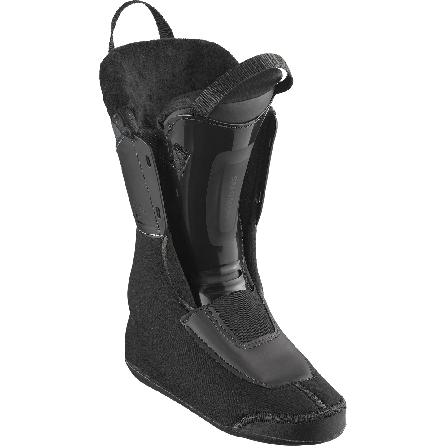 Женские горнолыжные ботинки Salomon S/PRO Supra 85, цвет: Чёрный / Сиреневый пепельный — фото 1