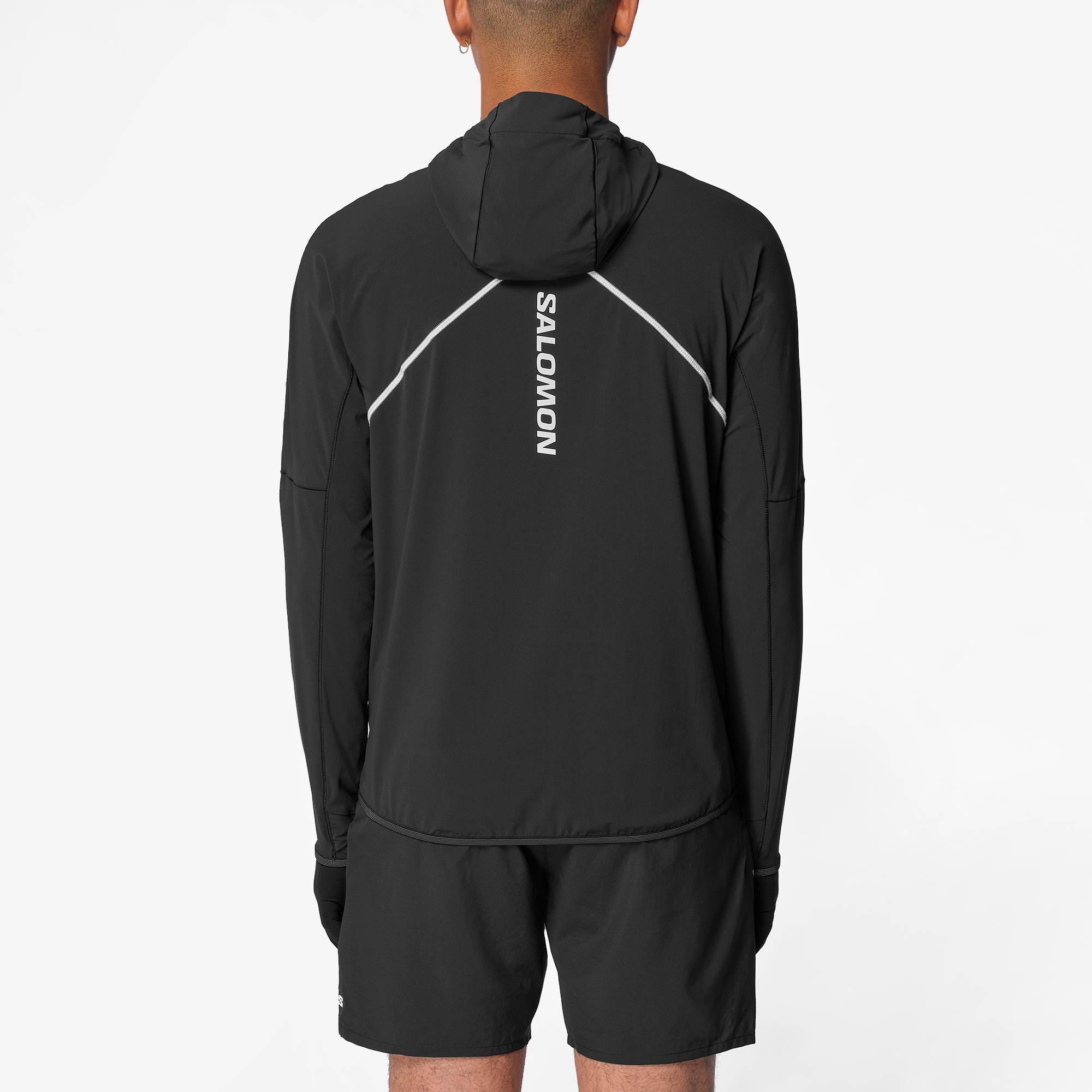 SENSE AERO HYBRID Men's Midlayer Jacket with hood | Salomon